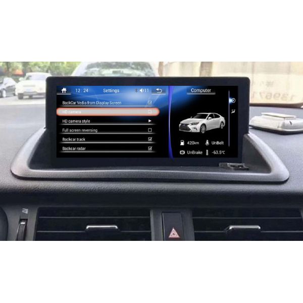 Ouchuangbo car radio dual zone gps navi 1080 video for Lexus CT 200 2011-2017 with USB SWC Bluetooth android 8.1 system