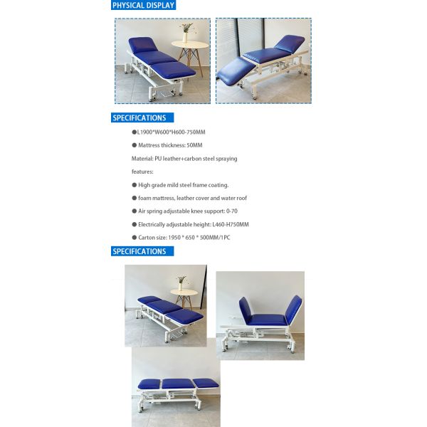 Медицинская высококачественная стальная распыляя электрическая таблица кресла медицинского осмотра