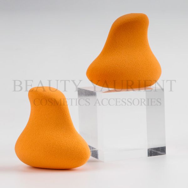 Patented Iron Shape Daily Powder Makeup Puff Sponge PU Materials