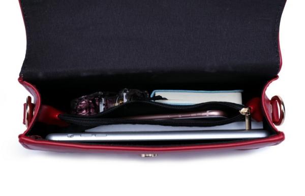 The new European and American female eyelet chain handbag shoulder bag diagonal package tide