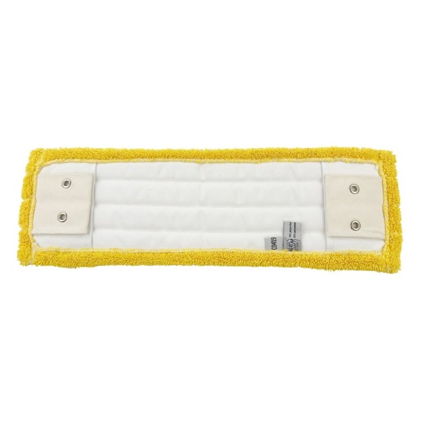 Twist Pile Metal Buckles Clip Flat Mop Refill Pad 18 Inch Yellow