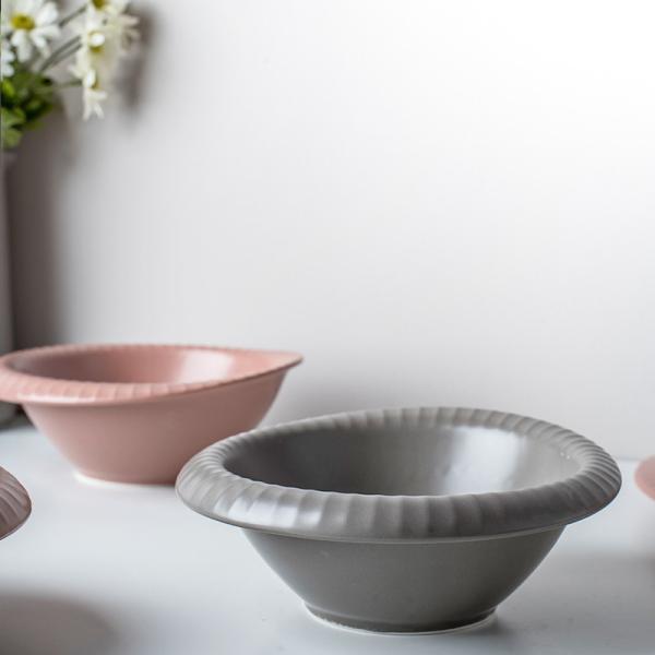 Servidores de jantar de forma irregular do Norte Conjunto de cerâmica em cor Morandi para mesa de cozinha
