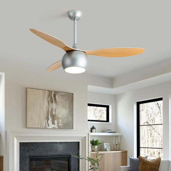 Modern 42/52 Inch LED Ceiling Fan with Mute Light Iron Body & Remote Control for Living Room Use-Direct from Factory