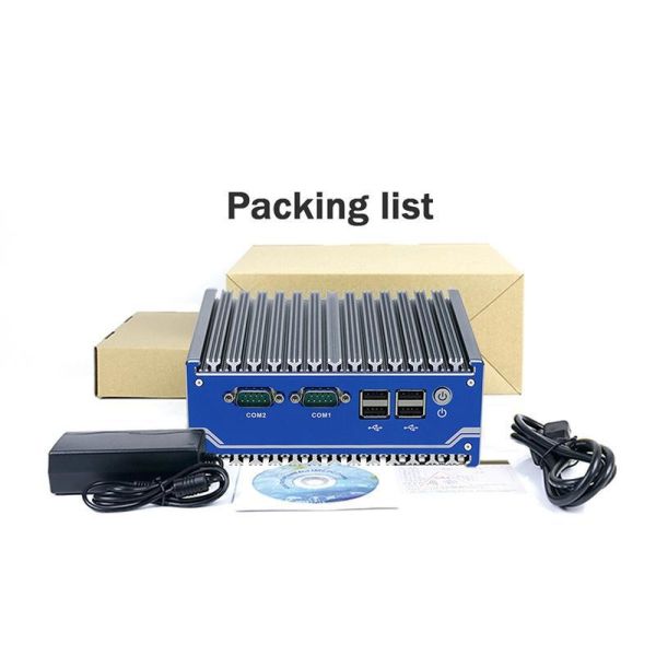 Industrial Mini PC with Intel Celeron J1900 and 2*Intel I210-AT/I211-AT 1000M LAN - Fanless Design for Harsh Environments