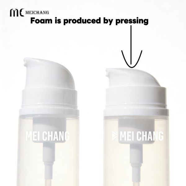 50ml/80ml/100ml Press & Foam Airless Bottle, Vacuum-Preserved Instant Lather（MC-248）
