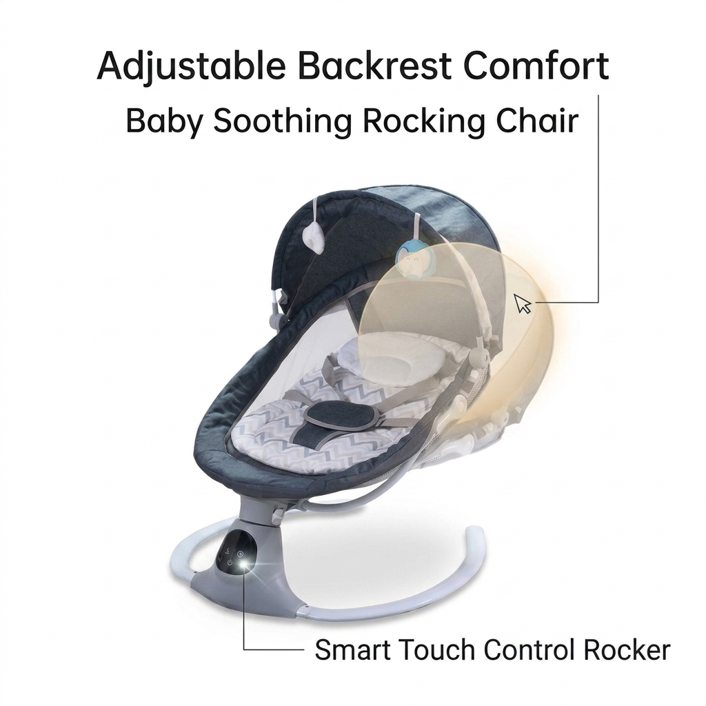 French Retail Smart Baby Bouncer OEM ODM Custom Colors with Branded Packaging