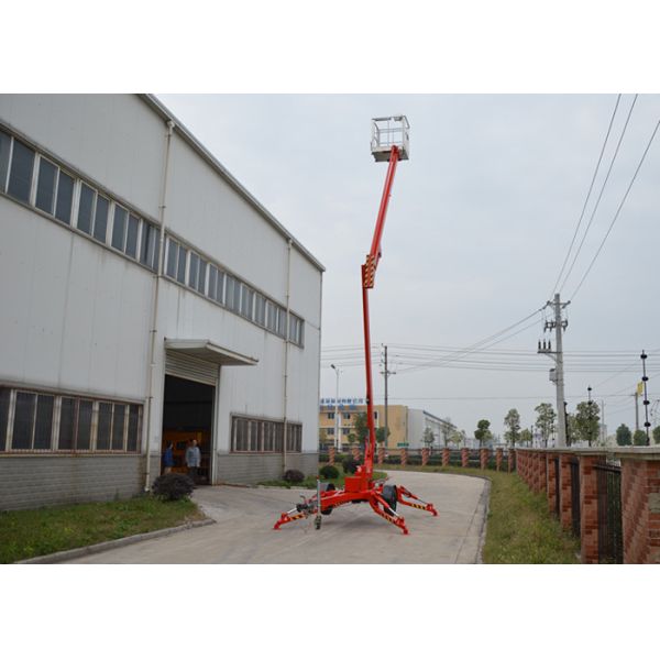 16M Trailer Mounted Boom Lift Hydraulic Towable With 14M Platform Height KD-P16