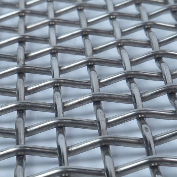 Manganese Steel Crimped Wire Mesh Vibrating Screen with Hook Strip for Corrosion