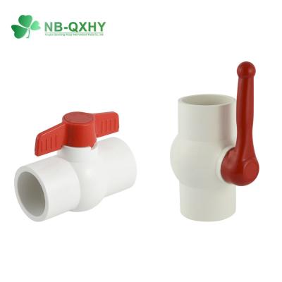 UPVC клапан бабочки для воды СМИ ISO9001 Пластиковый шаровой клапан ПВХ клапан ноги компактный клапан