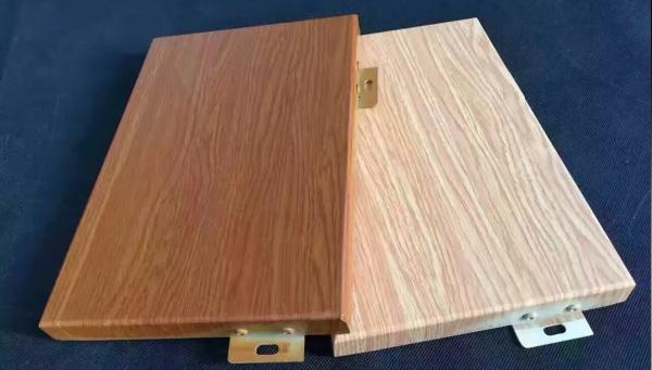 SGS 2.0mm 4D Etching  Aluminium Wood Panel For Metal Curtain Wall