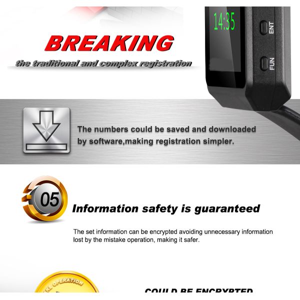 Модные непосредственно заряжающиеся портативные наручные часы с супер длинным временем ожидания и красочным дисплеем