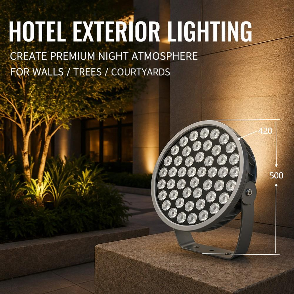 High Power 240W-300W RGBW LED Flood Light Waterproof Architectural Facade Lighting