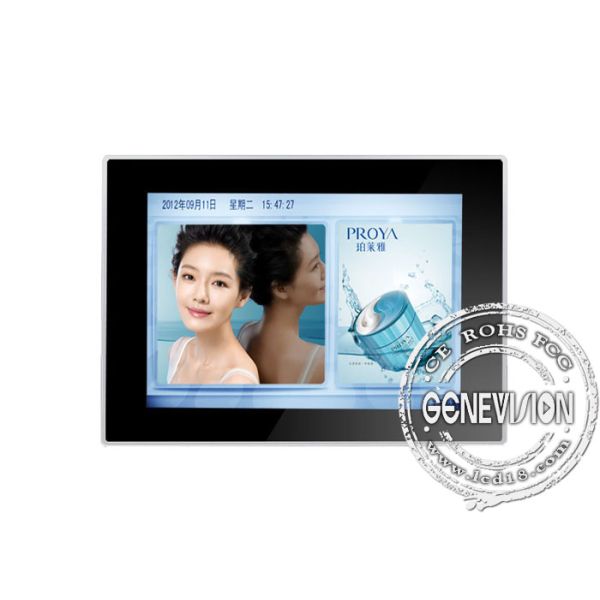 Slim Black 22 inch Video LCD Display Wall , 16:10 Aspect Ratio