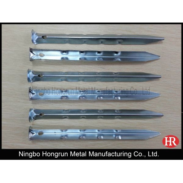 7 inch camping steel ripple tent pegs