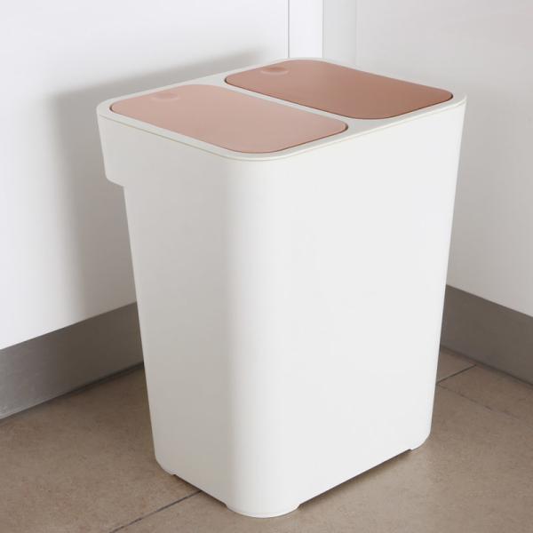 Office Kitchen Rectangular Garbage Can With Lid Top Press Cover