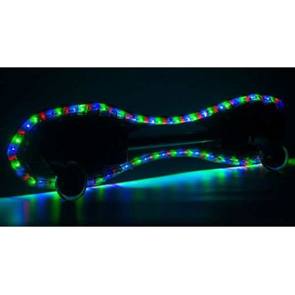 21st scooter plastic flashing caster board two-wheel skateboards with LED lights