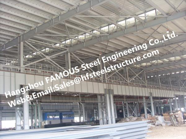 Construções de aço industriais de aço fabricadas com tratamento de superfície de aço galvanizado