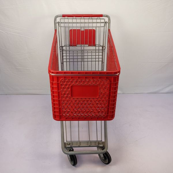 красные Semi пластиковые корзины 175L с 5