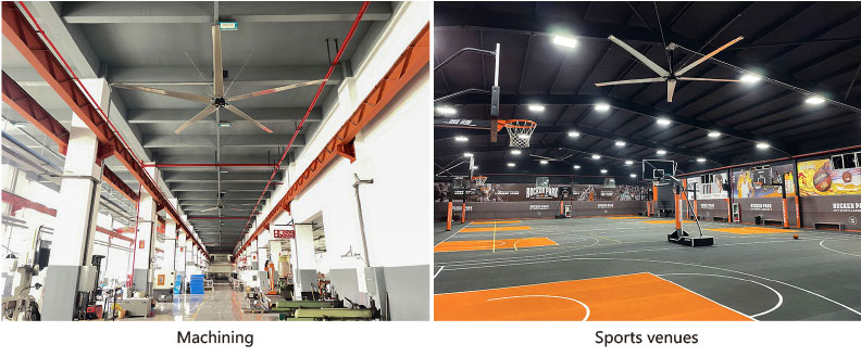 Крупные промышленные потолочные вентиляторы HVLS для заводских больших мастерских вентиляторов