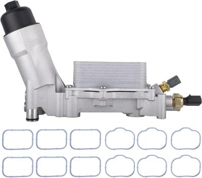 O óleo de alumínio do refrigerador de óleo do motor 68105583AF filtra o alojamento Kit With Gaskets Jeep Wrangler 2011-2016