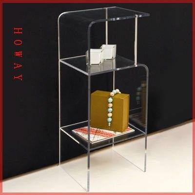 2tier white powder coated wire counter display rack