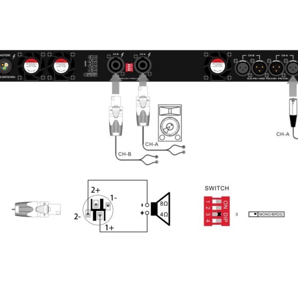 12 15 на открытом воздухе аудио усилитель для пассивных дикторов