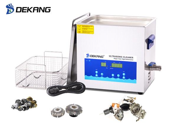 10 Liter 240W Heated Ultrasonic Cleaner Time Adjustable Degas Function
