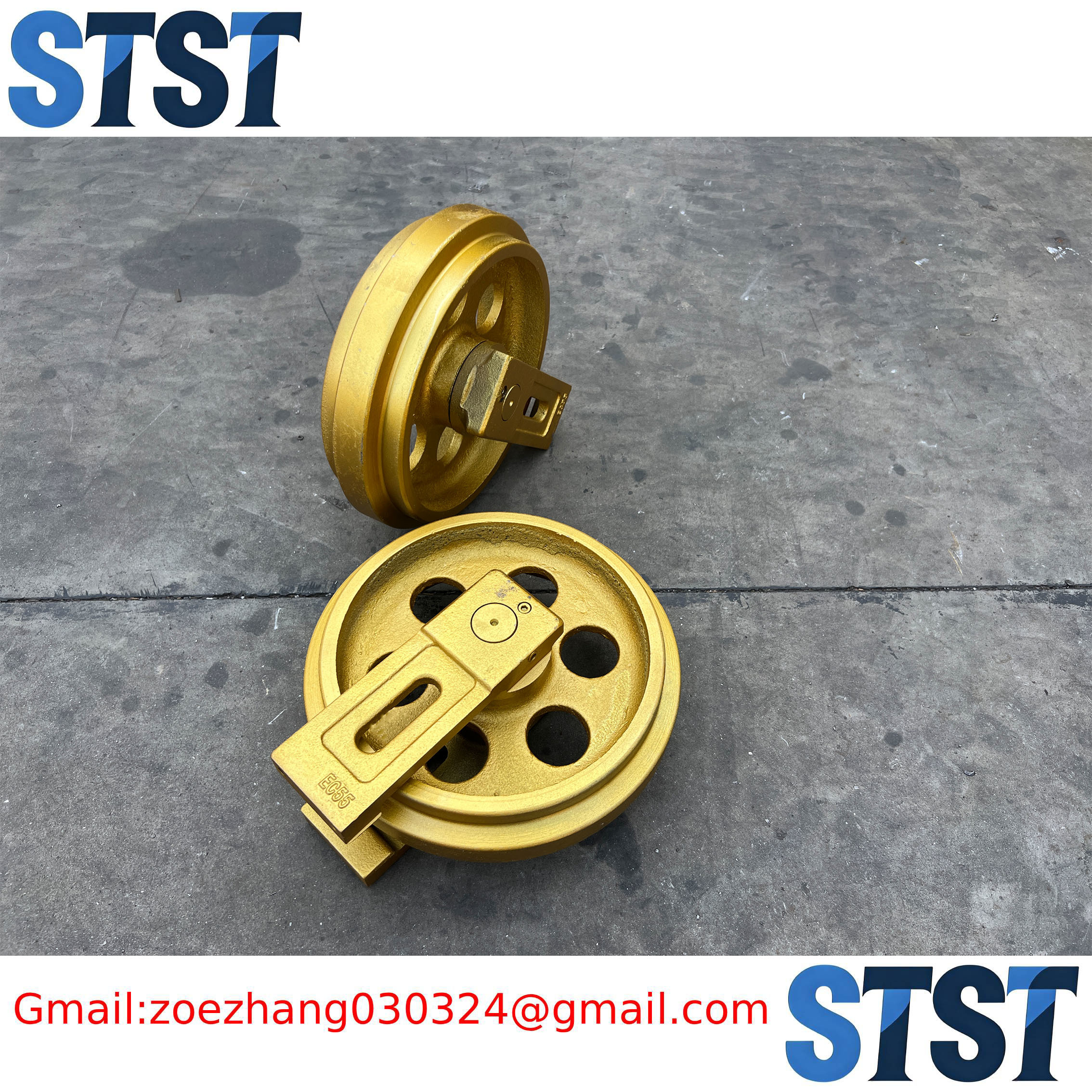 Balanced Radial Load Capacity And Precision Ground Raceway EC55 Excavator Idler Undercarriage front idler