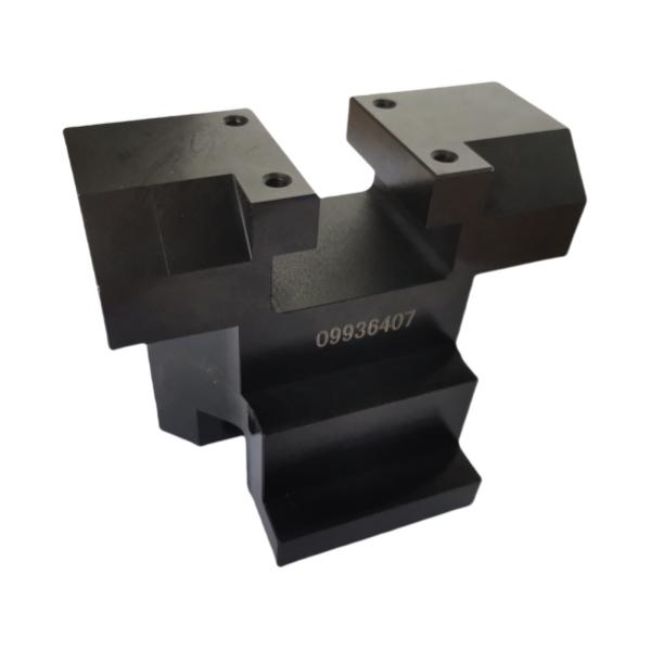 Piezas de torneado y fresado CNC de metales con acabado anodizado negro
