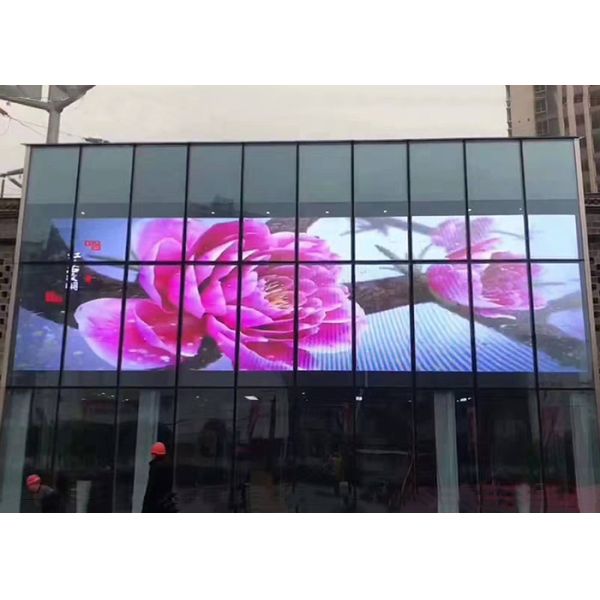 95 Transparent Glass LED Display Dustproof For Window