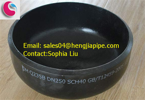 DN250 SCH40 pipe end cap