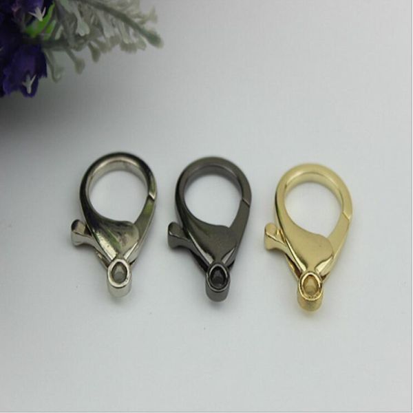 Fashion zinc alloy bag metal mini lobster claw clip snap hook match with metal chain