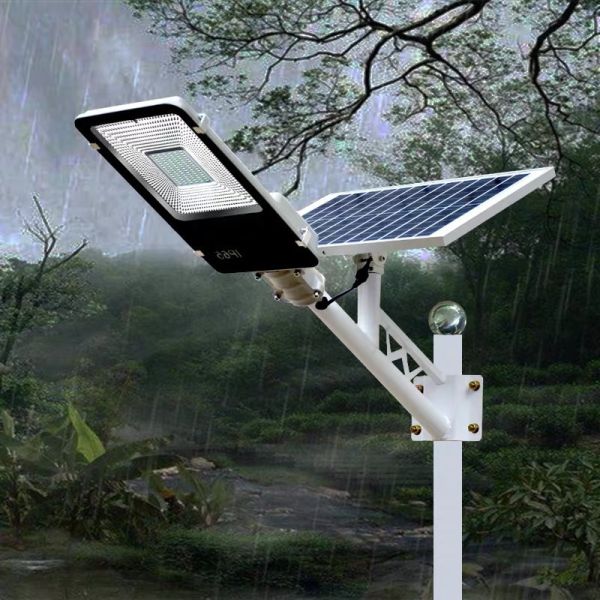 100lm / W 150W LED Solar Power Street Light Outdoor Long Warranty Battery