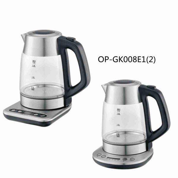 NO App-Controlled Electric Glass Kettle for Hotel 50/60Hz Rate App-Controlled