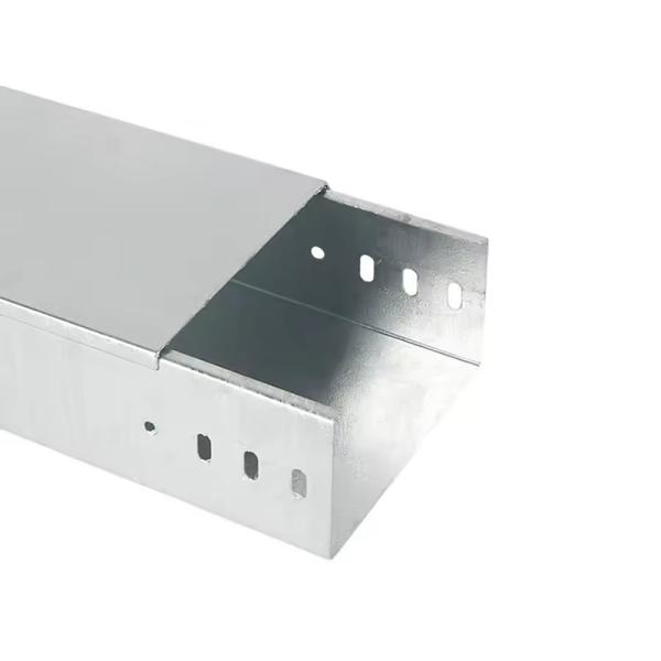 Galvanized Finish Trough Cable Trays Rectangular Simple and Hassle-free Installation