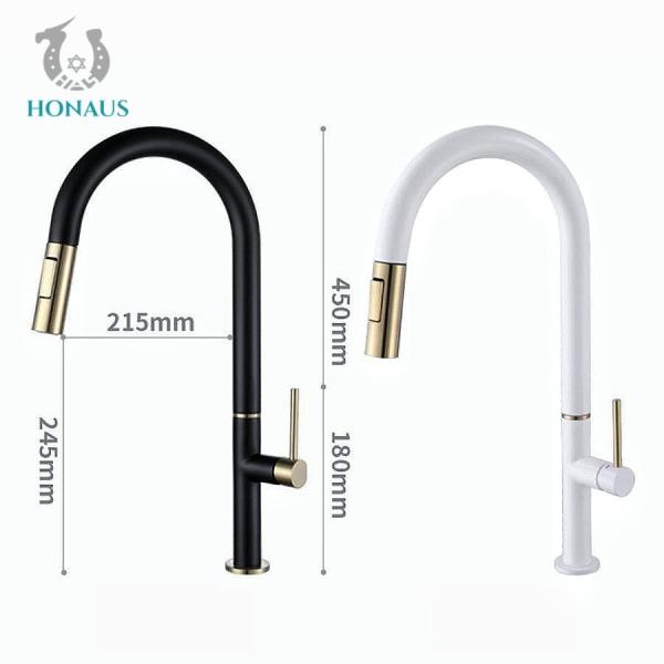 OEM ODM Smart Touch Control Kitchen Faucet Copper Pull Out Kitchen Tap