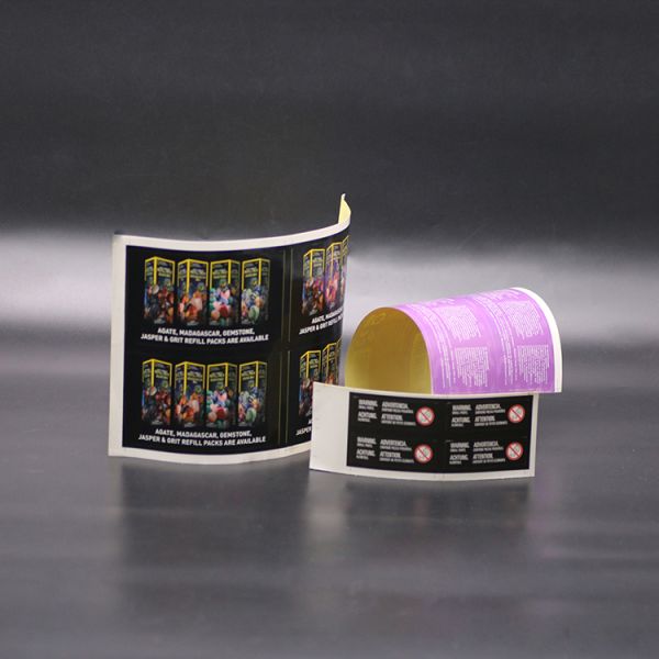 Customized Security Labels Printer Waterproof Adhesive Durable Thermal Direct Shipping Roll Multi-Language Sticker