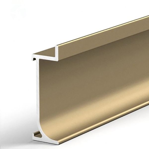 Customized Mill Finish Aluminium Skirting Board Profile for High Tolerance Flooring