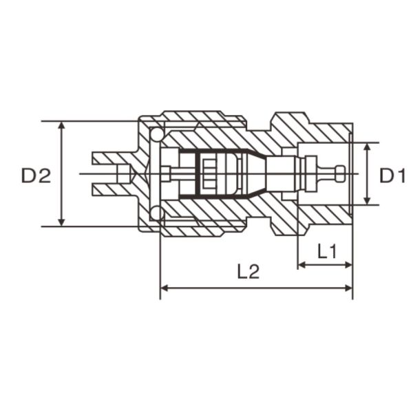 1/4 SAE AC Spare Part Copper Refrigeration Access Valve 0.75mm