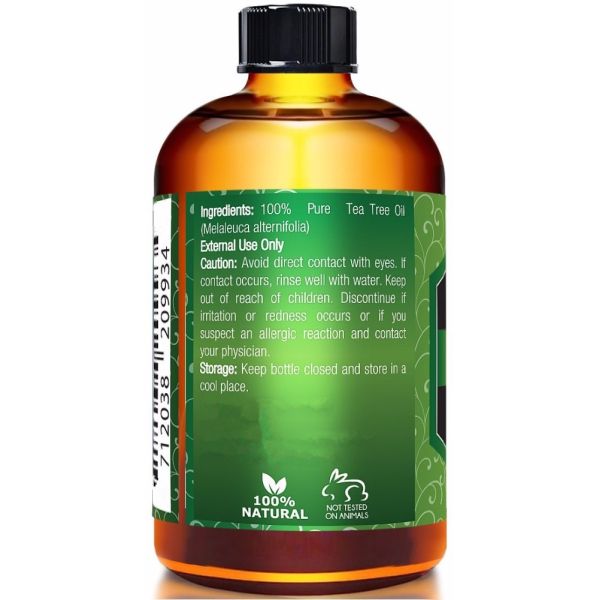 Естественное 100% чистое эфирное масло дерева чая для ароматерапии для очищать кожи