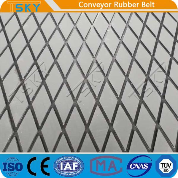 Diamond Grooved Granulated Pattern Chevron Conveyor Rubber Belt