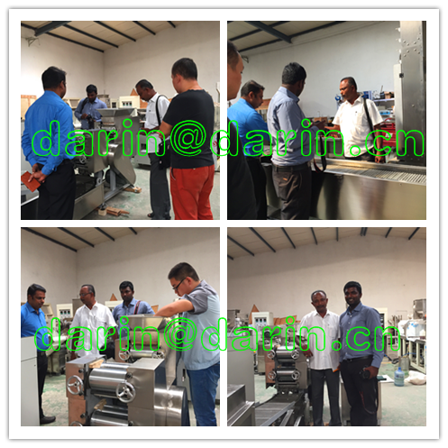 Linha de produção fritada automática completa da máquina da extrusora do alimento de petiscos da pelota de 3D Papad