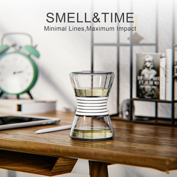 Hourglass Design Glass Home Aroma Diffuser White Office Fragrance Diffuser
