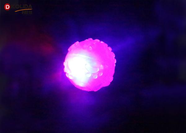 Paw Pattern Light Up Dog Ball Pink / Blue For Indoor / Outdoor Playing