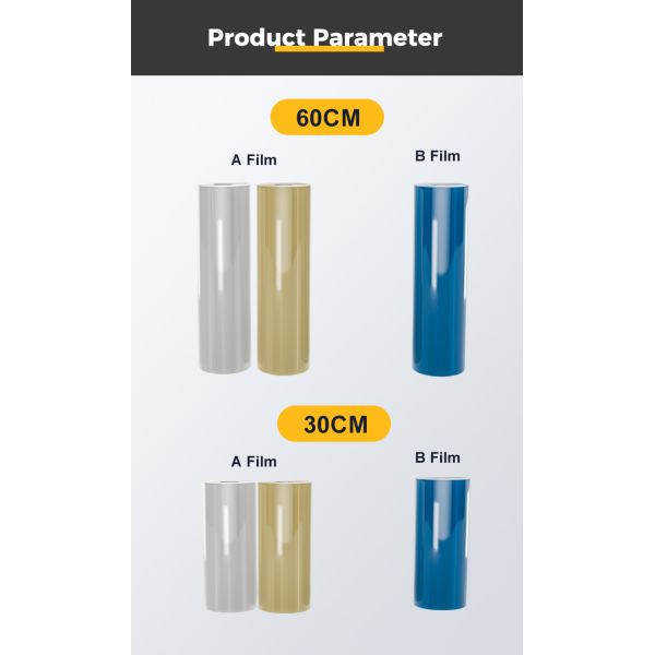 FCOLOR Wholesale Custom AB Cold Film Printing DIY logo Transfer on Glass & Film UV DTF Sticker