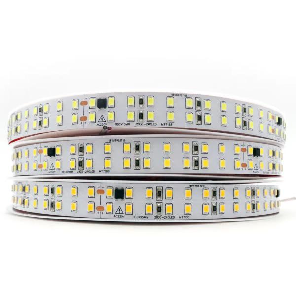 Free driver Ip44 220V 110V 2835 240led 10cm cut back stick 127V waterproof 10cm cut flexible led strip for outdoor