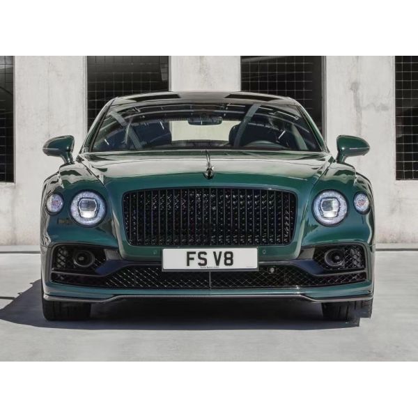 Flying Spur Bentley Body Kit W12 Style Carbon Fiber Lip Kit 2019 Diffuser Spoiler Side Skirt