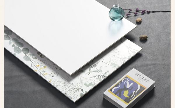 Plancher extérieur rectangulaire élégant doux vitré 1200x600mm carreaux de porcelaine pour la cuisine et le salon