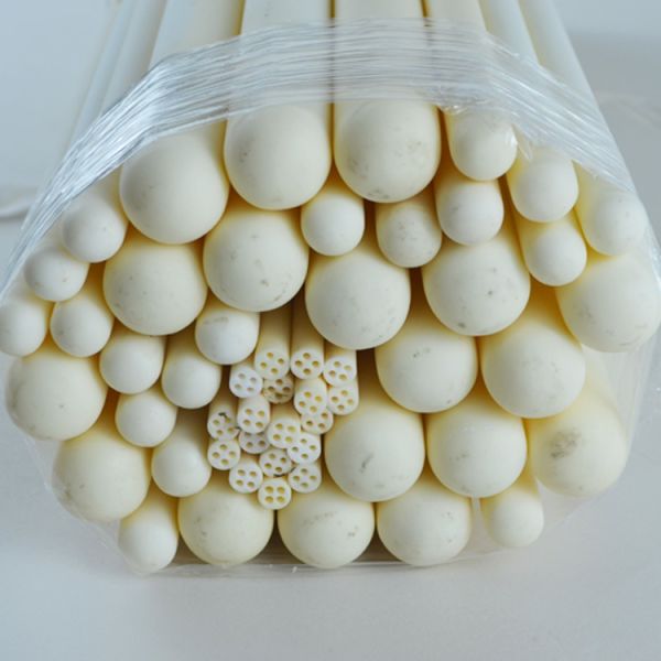 Industrial Ceramic Thermocouple Protection Tubes Alumina Ceramic Pipe High
