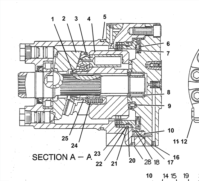 E320B 320 L, 320N 0874827 MOTOR GP-PISTON SLIPPER-PART 2 OF 2PART OF 087-4826 874826MOTOR & MOUNTING
